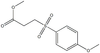 methyl 3-[(4-methoxybenzene)sulfonyl]propanoate Struktur