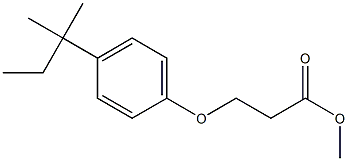 methyl 3-[4-(2-methylbutan-2-yl)phenoxy]propanoate Struktur