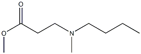 methyl 3-[butyl(methyl)amino]propanoate Struktur