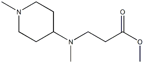 methyl 3-[methyl(1-methylpiperidin-4-yl)amino]propanoate Struktur