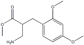 methyl 3-amino-2-[(2,4-dimethoxyphenyl)methyl]propanoate Struktur