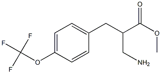 methyl 3-amino-2-{[4-(trifluoromethoxy)phenyl]methyl}propanoate Struktur