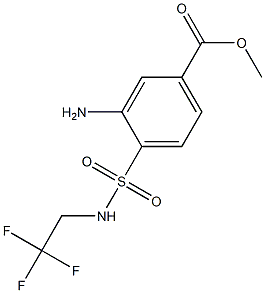 methyl 3-amino-4-[(2,2,2-trifluoroethyl)sulfamoyl]benzoate Struktur