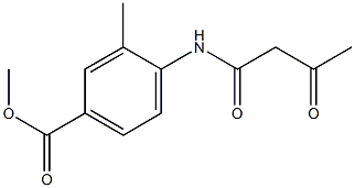 methyl 3-methyl-4-(3-oxobutanamido)benzoate Struktur