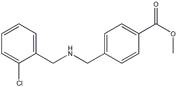 methyl 4-({[(2-chlorophenyl)methyl]amino}methyl)benzoate Struktur