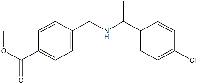 methyl 4-({[1-(4-chlorophenyl)ethyl]amino}methyl)benzoate Struktur