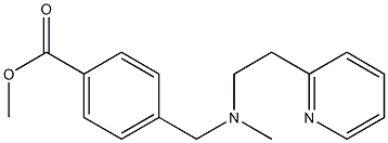 methyl 4-({methyl[2-(pyridin-2-yl)ethyl]amino}methyl)benzoate Struktur