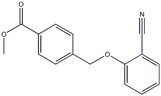 methyl 4-(2-cyanophenoxymethyl)benzoate Struktur