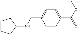 methyl 4-[(cyclopentylamino)methyl]benzoate Struktur