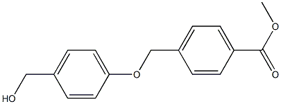 methyl 4-[4-(hydroxymethyl)phenoxymethyl]benzoate Struktur