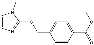 methyl 4-{[(1-methyl-1H-imidazol-2-yl)sulfanyl]methyl}benzoate Struktur