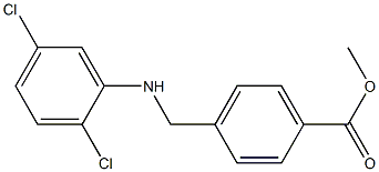 methyl 4-{[(2,5-dichlorophenyl)amino]methyl}benzoate Struktur