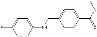 methyl 4-{[(4-fluorophenyl)amino]methyl}benzoate Struktur