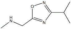 methyl({[3-(propan-2-yl)-1,2,4-oxadiazol-5-yl]methyl})amine Struktur