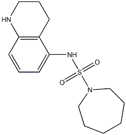 N-(1,2,3,4-tetrahydroquinolin-5-yl)azepane-1-sulfonamide Struktur