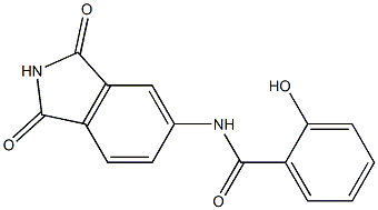 N-(1,3-dioxo-2,3-dihydro-1H-isoindol-5-yl)-2-hydroxybenzamide Struktur