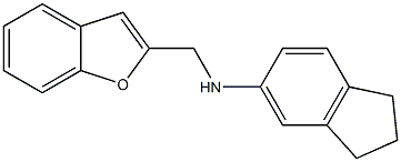 N-(1-benzofuran-2-ylmethyl)-2,3-dihydro-1H-inden-5-amine Struktur