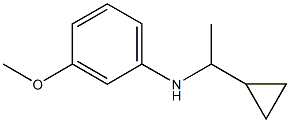 N-(1-cyclopropylethyl)-3-methoxyaniline Struktur