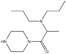 N-(1-methyl-2-oxo-2-piperazin-1-ylethyl)-N,N-dipropylamine Struktur