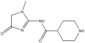 N-(1-methyl-4-oxo-4,5-dihydro-1H-imidazol-2-yl)piperidine-4-carboxamide Struktur