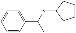 N-(1-phenylethyl)cyclopentanamine Struktur