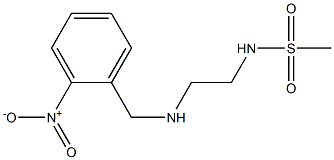 N-(2-{[(2-nitrophenyl)methyl]amino}ethyl)methanesulfonamide Struktur