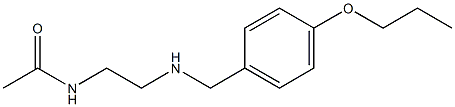 N-(2-{[(4-propoxyphenyl)methyl]amino}ethyl)acetamide Struktur