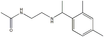 N-(2-{[1-(2,4-dimethylphenyl)ethyl]amino}ethyl)acetamide Struktur