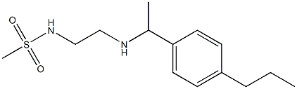 N-(2-{[1-(4-propylphenyl)ethyl]amino}ethyl)methanesulfonamide Struktur