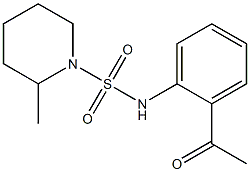 N-(2-acetylphenyl)-2-methylpiperidine-1-sulfonamide Struktur