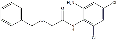 N-(2-amino-4,6-dichlorophenyl)-2-(benzyloxy)acetamide Struktur