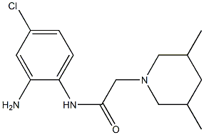 N-(2-amino-4-chlorophenyl)-2-(3,5-dimethylpiperidin-1-yl)acetamide Struktur