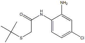 N-(2-amino-4-chlorophenyl)-2-(tert-butylsulfanyl)acetamide Struktur