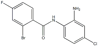 N-(2-amino-4-chlorophenyl)-2-bromo-4-fluorobenzamide Struktur