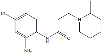 N-(2-amino-4-chlorophenyl)-3-(2-methylpiperidin-1-yl)propanamide Struktur