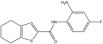 N-(2-amino-4-fluorophenyl)-4,5,6,7-tetrahydro-1-benzothiophene-2-carboxamide Struktur