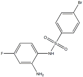 N-(2-amino-4-fluorophenyl)-4-bromobenzenesulfonamide Struktur