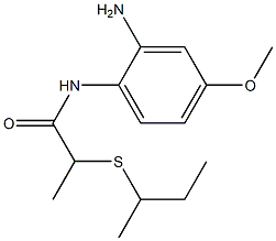 N-(2-amino-4-methoxyphenyl)-2-(butan-2-ylsulfanyl)propanamide Struktur