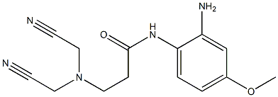 N-(2-amino-4-methoxyphenyl)-3-[bis(cyanomethyl)amino]propanamide Struktur