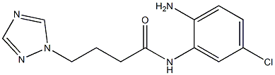 N-(2-amino-5-chlorophenyl)-4-(1H-1,2,4-triazol-1-yl)butanamide Struktur