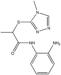 N-(2-aminophenyl)-2-[(4-methyl-4H-1,2,4-triazol-3-yl)sulfanyl]propanamide Struktur