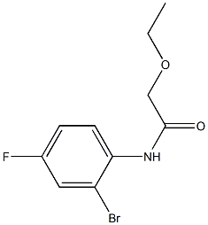 N-(2-bromo-4-fluorophenyl)-2-ethoxyacetamide Struktur