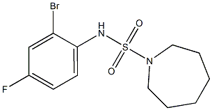 N-(2-bromo-4-fluorophenyl)azepane-1-sulfonamide Struktur