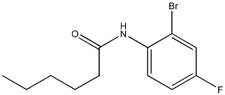 N-(2-bromo-4-fluorophenyl)hexanamide Struktur