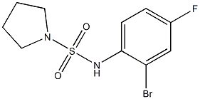 N-(2-bromo-4-fluorophenyl)pyrrolidine-1-sulfonamide Struktur