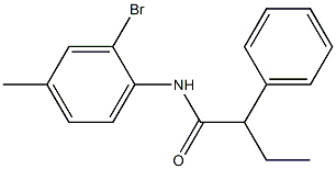 N-(2-bromo-4-methylphenyl)-2-phenylbutanamide Struktur