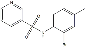 N-(2-bromo-4-methylphenyl)pyridine-3-sulfonamide Struktur