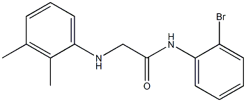 N-(2-bromophenyl)-2-[(2,3-dimethylphenyl)amino]acetamide Struktur