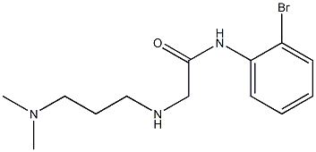 N-(2-bromophenyl)-2-{[3-(dimethylamino)propyl]amino}acetamide Struktur