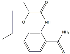 N-(2-carbamothioylphenyl)-2-[(2-methylbutan-2-yl)oxy]propanamide Struktur